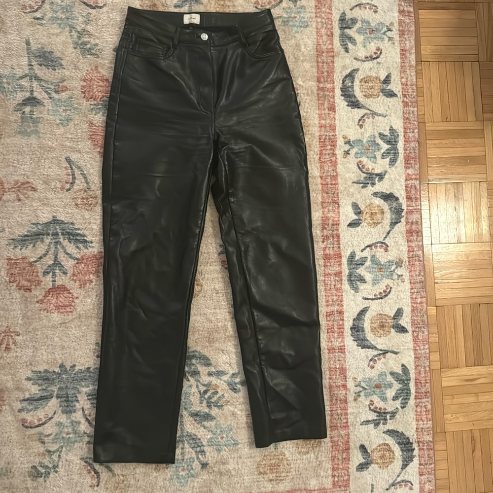 Aritzia black Melina Leather Pants